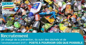 photo d'un tas de déchet illustrant le recrutement d'un chargé de la prévention du suivit des déchets et de l'environnement