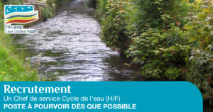 photo de la rivière ganzeville illustrant le recrutement d'un chef de service cycle de l'eau